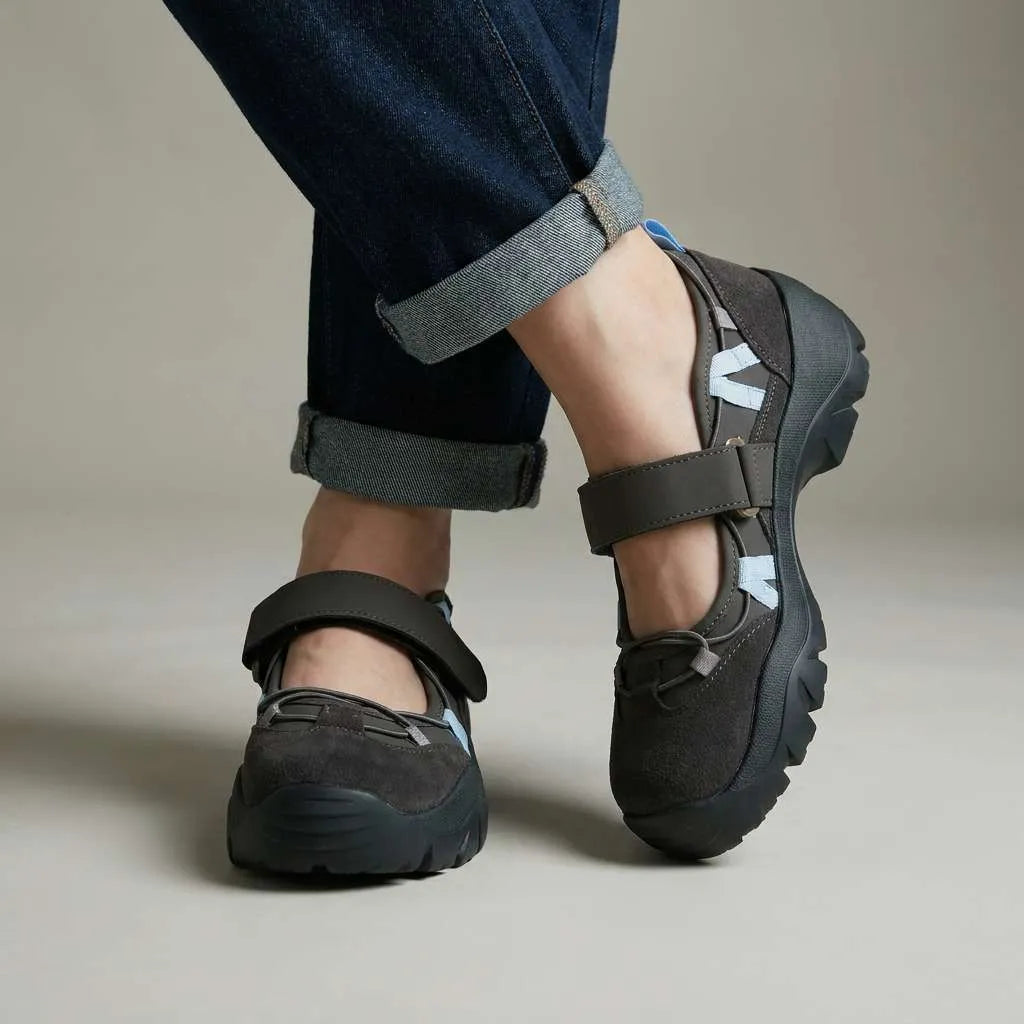 Women's Comfortable Slip-On Loafers with Hook-and-Loop Strap