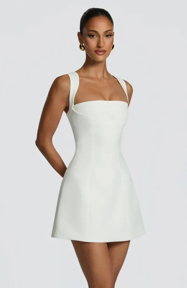 Women's Corset Flared Mini Dress