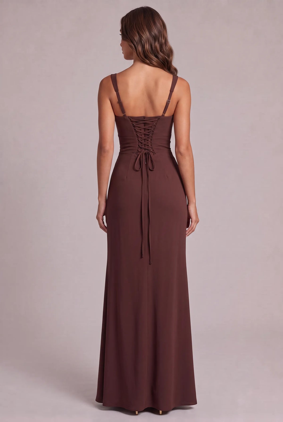 Women's Corset Maxi Dress with Slit