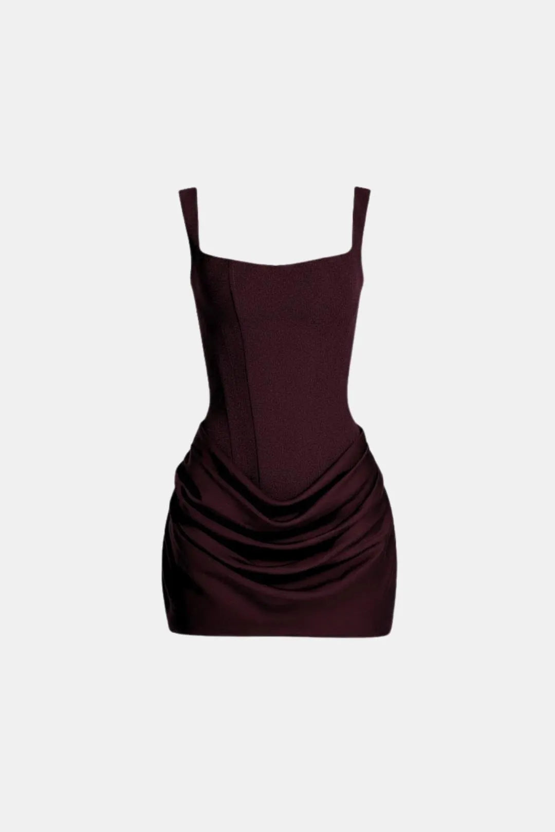 Women's Corset Mini Dress with Lace-Up Back