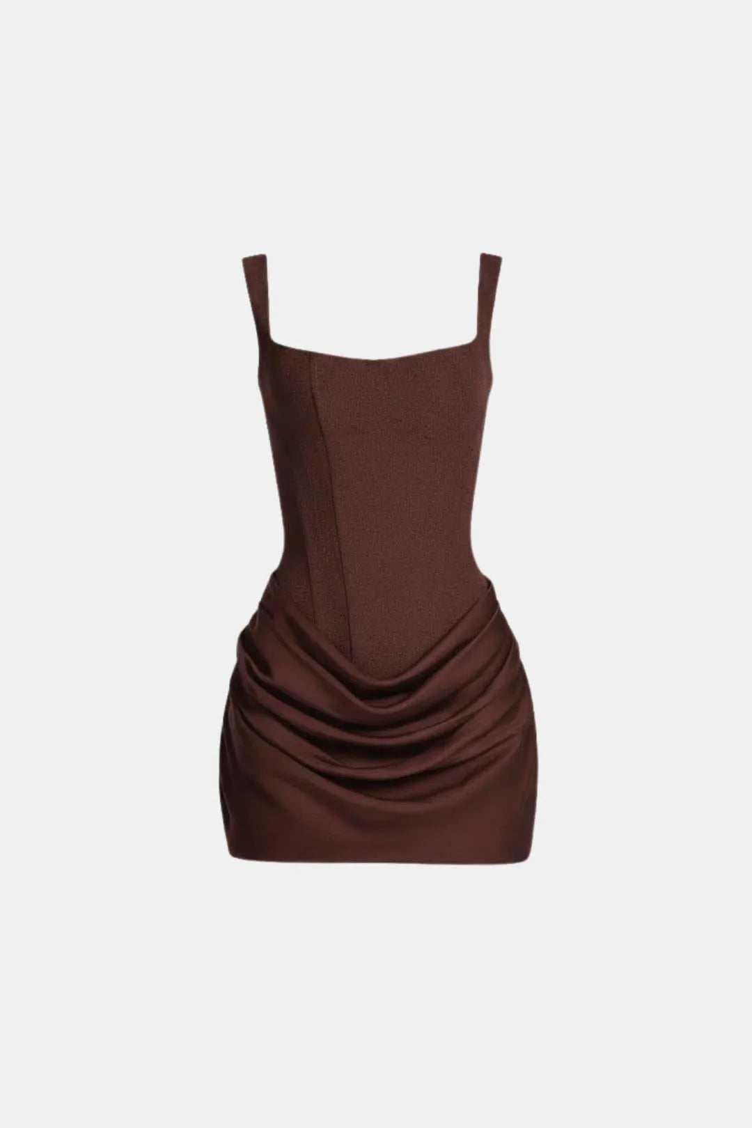 Women's Corset Mini Dress with Lace-Up Back