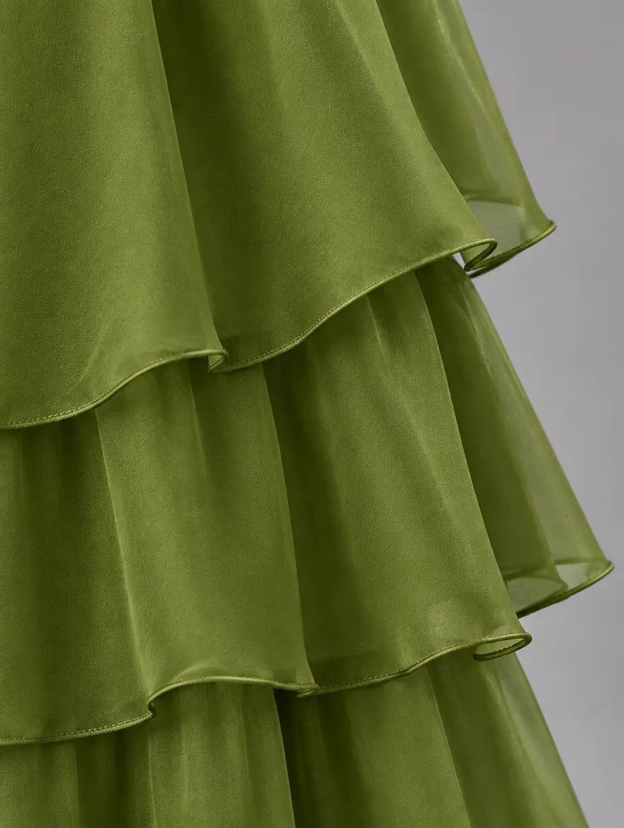 Women's Elegant Flowy Tiered Maxi Dress