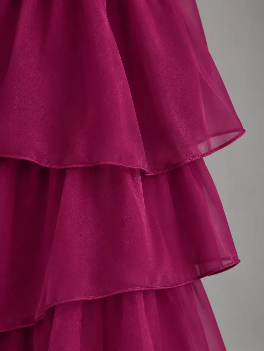 Women's Elegant Flowy Tiered Maxi Dress