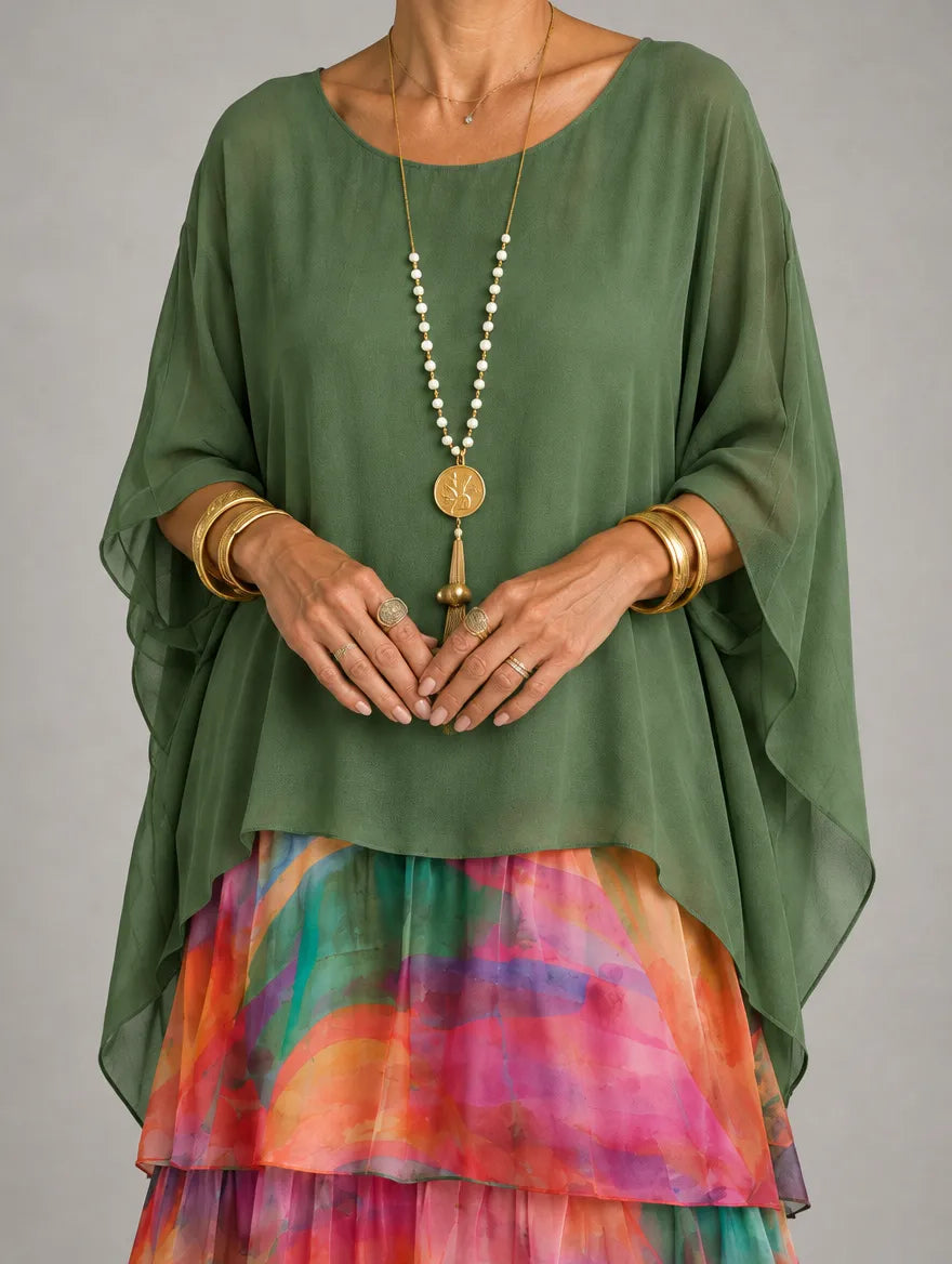 Women's Elegant Flowy Tiered Maxi Dress