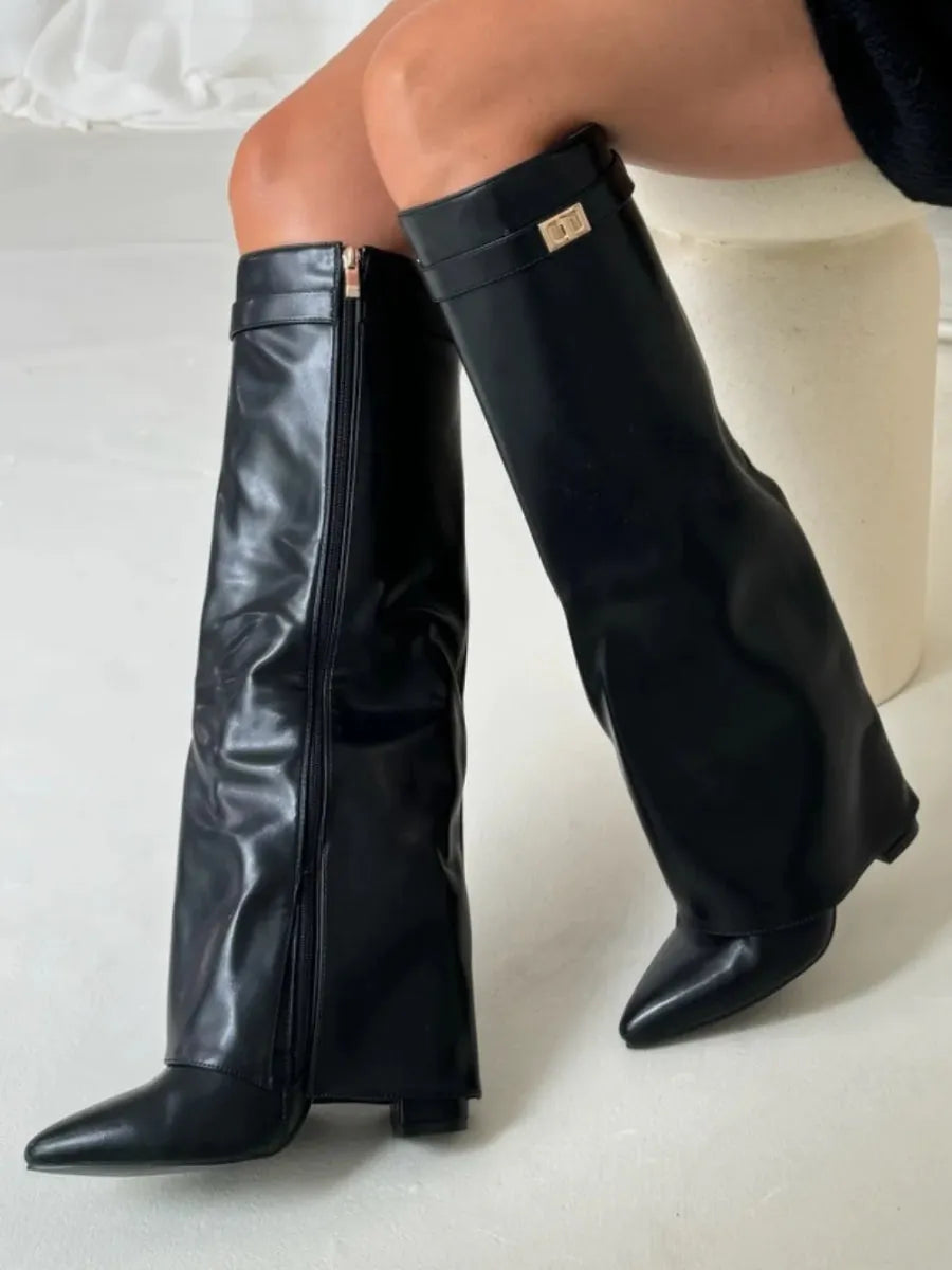 Women's Elegant High-Quality Shoes with Gold Details
