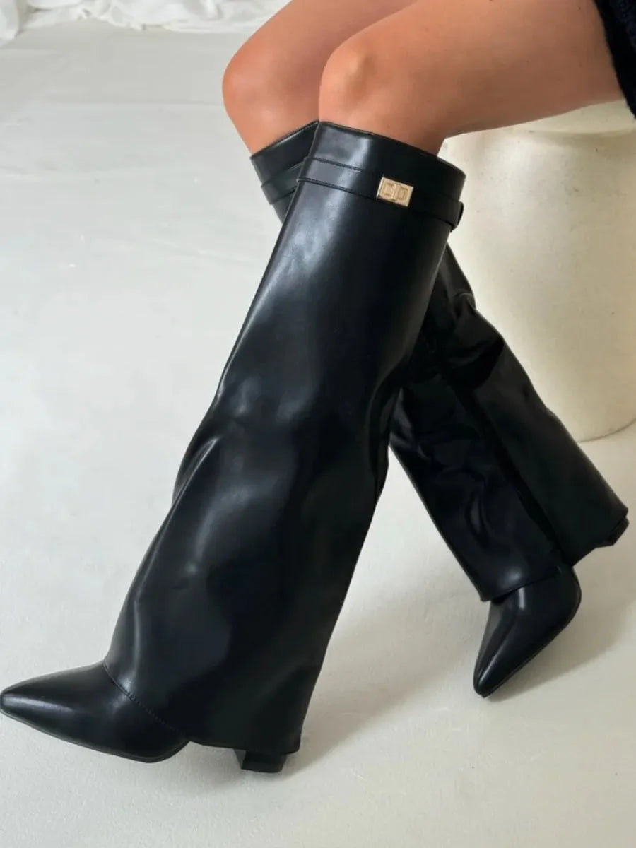 Women's Elegant High-Quality Shoes with Gold Details
