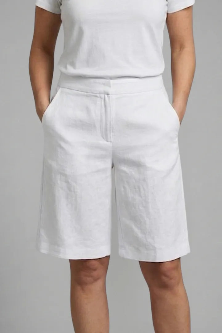 Women's High-Waisted Tailored Shorts with Relaxed Fit