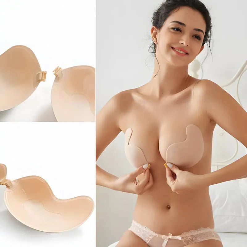 Women's Invisible Adhesive Lifting Bra with Front Buckle