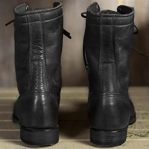 Women's Lace-Up Boots with Supportive Sole