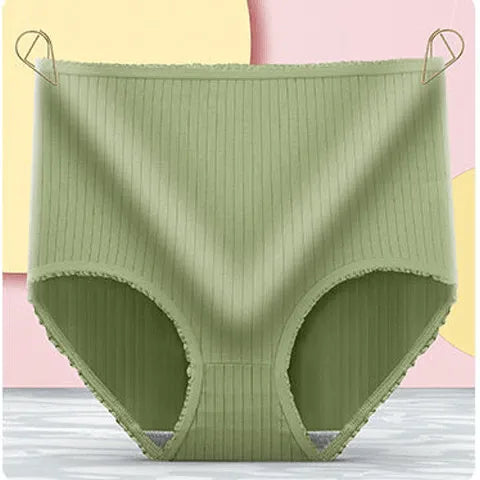Women's Leakproof Ribbed Panties 3-Pack with Breathable Comfort
