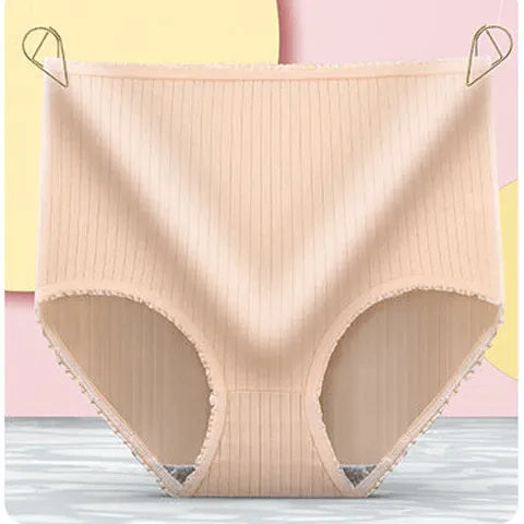 Women's Leakproof Ribbed Panties 3-Pack with Breathable Comfort