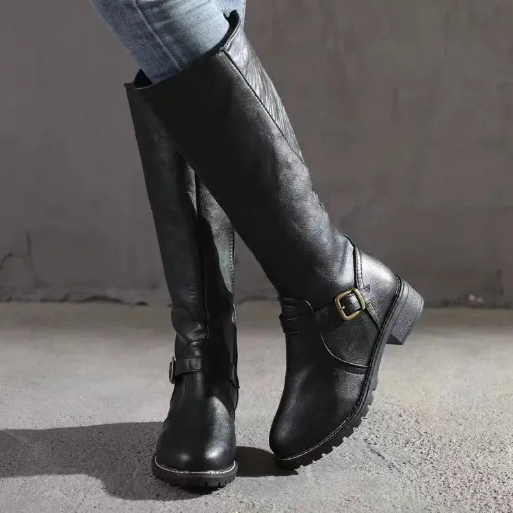 Women's Leather Boots with Arch Support