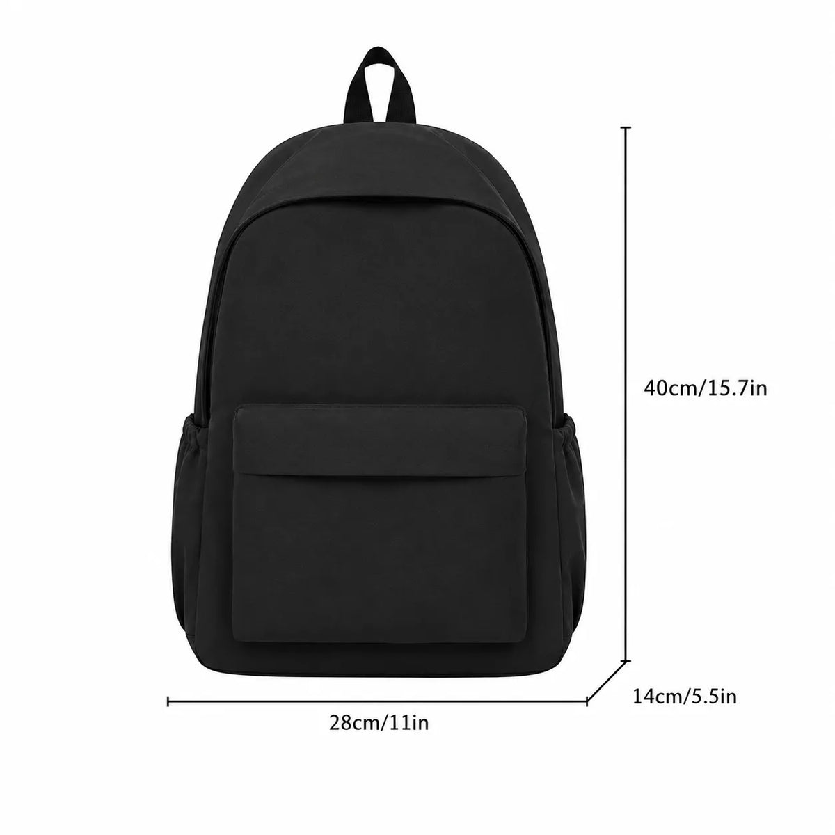 Women's Lightweight Nylon Pastel School Backpack with Pockets