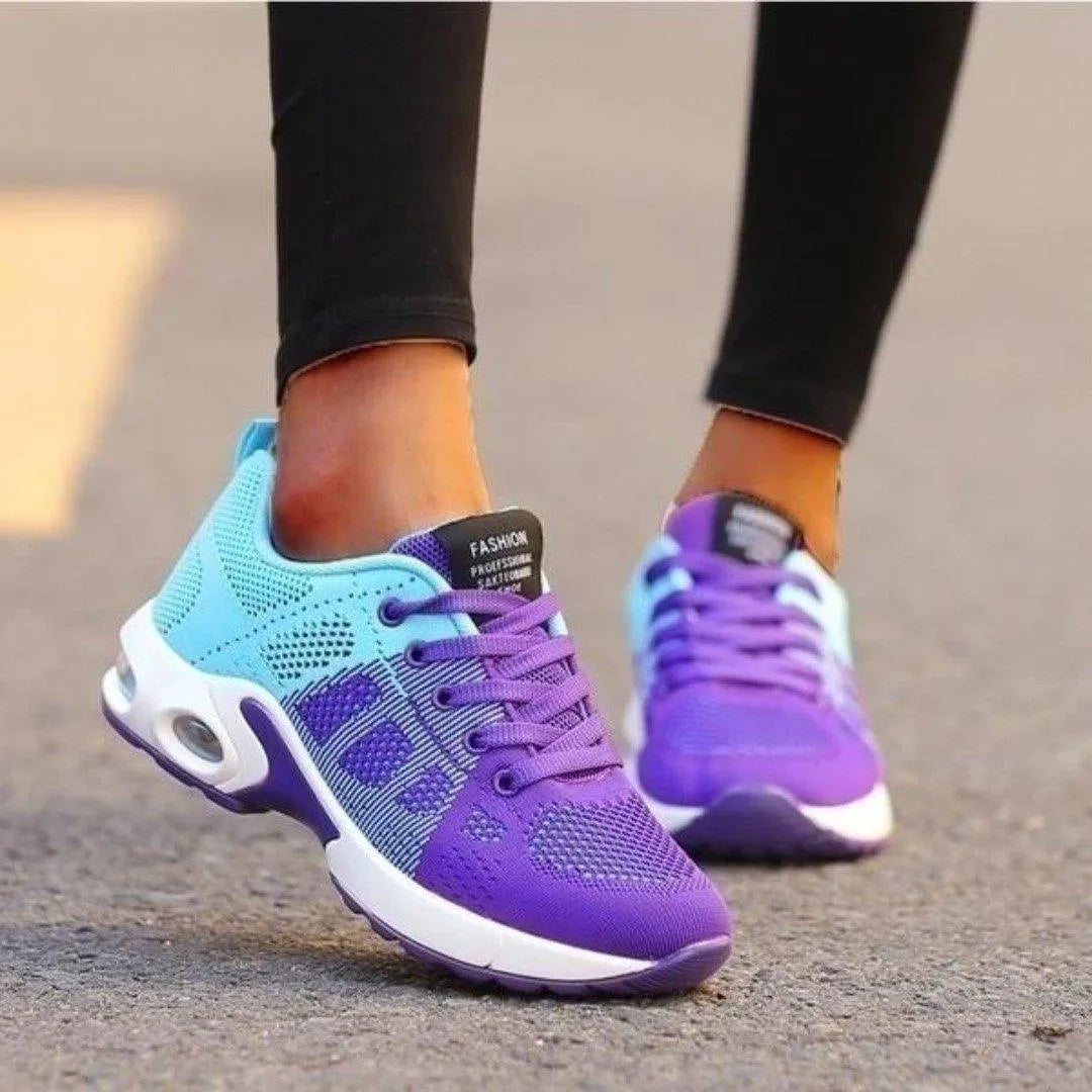 Women's Lightweight Walking Shoes with Elastic Strap