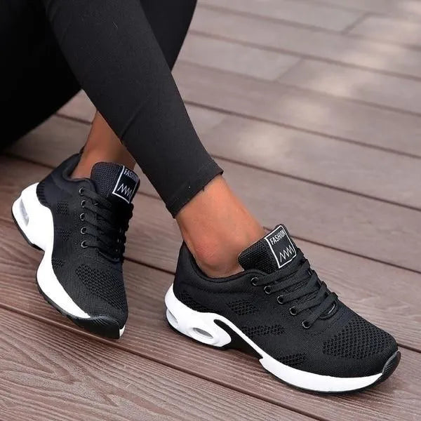Women's Lightweight Walking Shoes with Elastic Strap