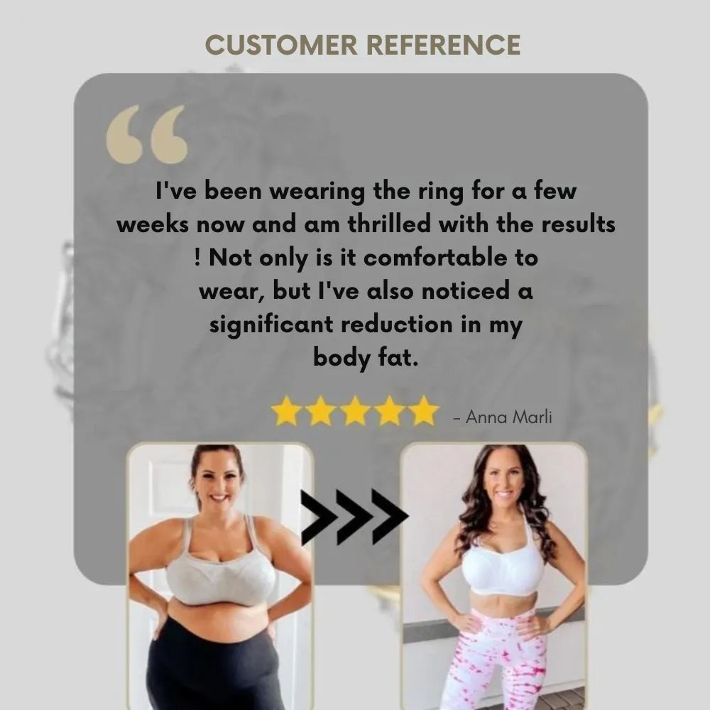 Women's Magnetic Wellness Ring with Sleek Band Design