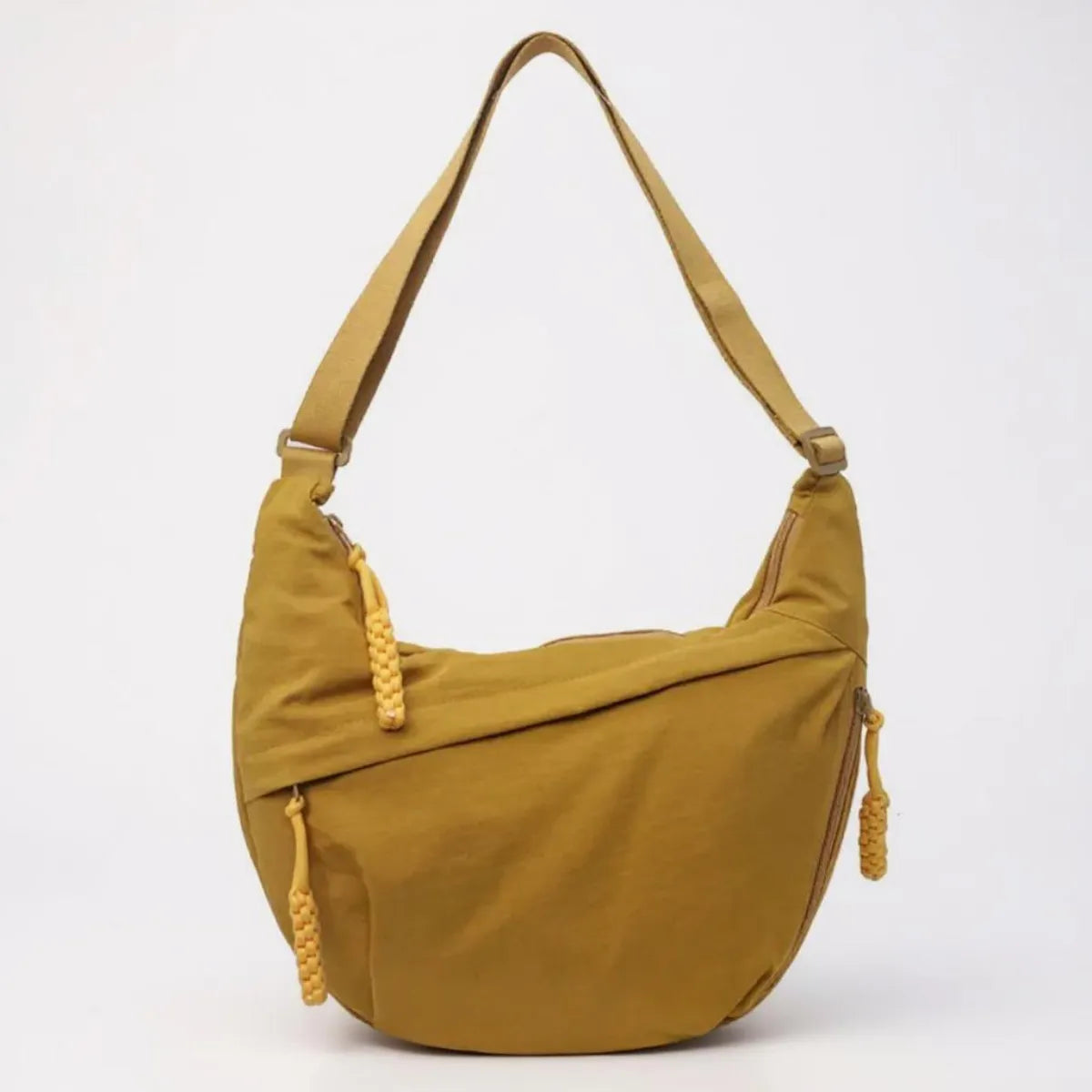Women's Multi-Pocket Nylon Crossbody Bag with Adjustable Strap