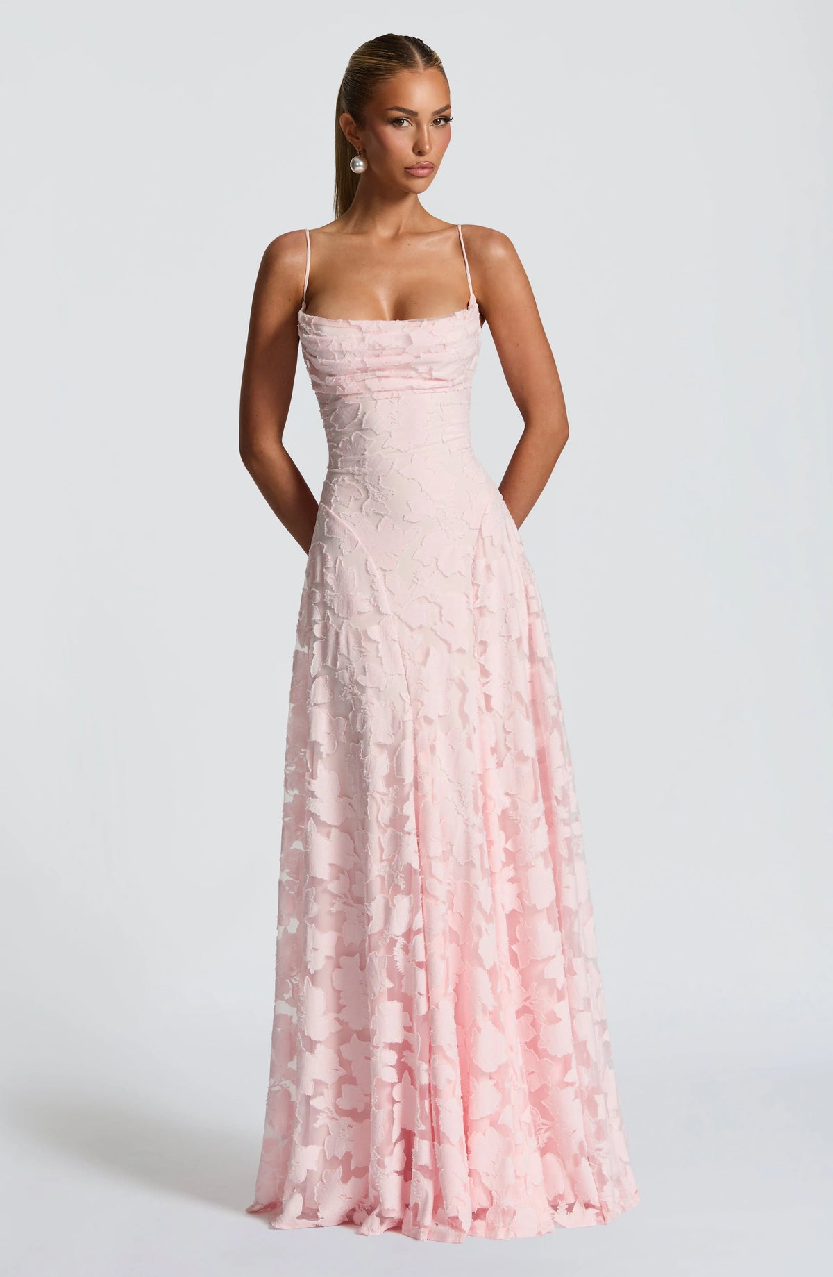 Women's Plaid Voile Dress with Lace-Up Back