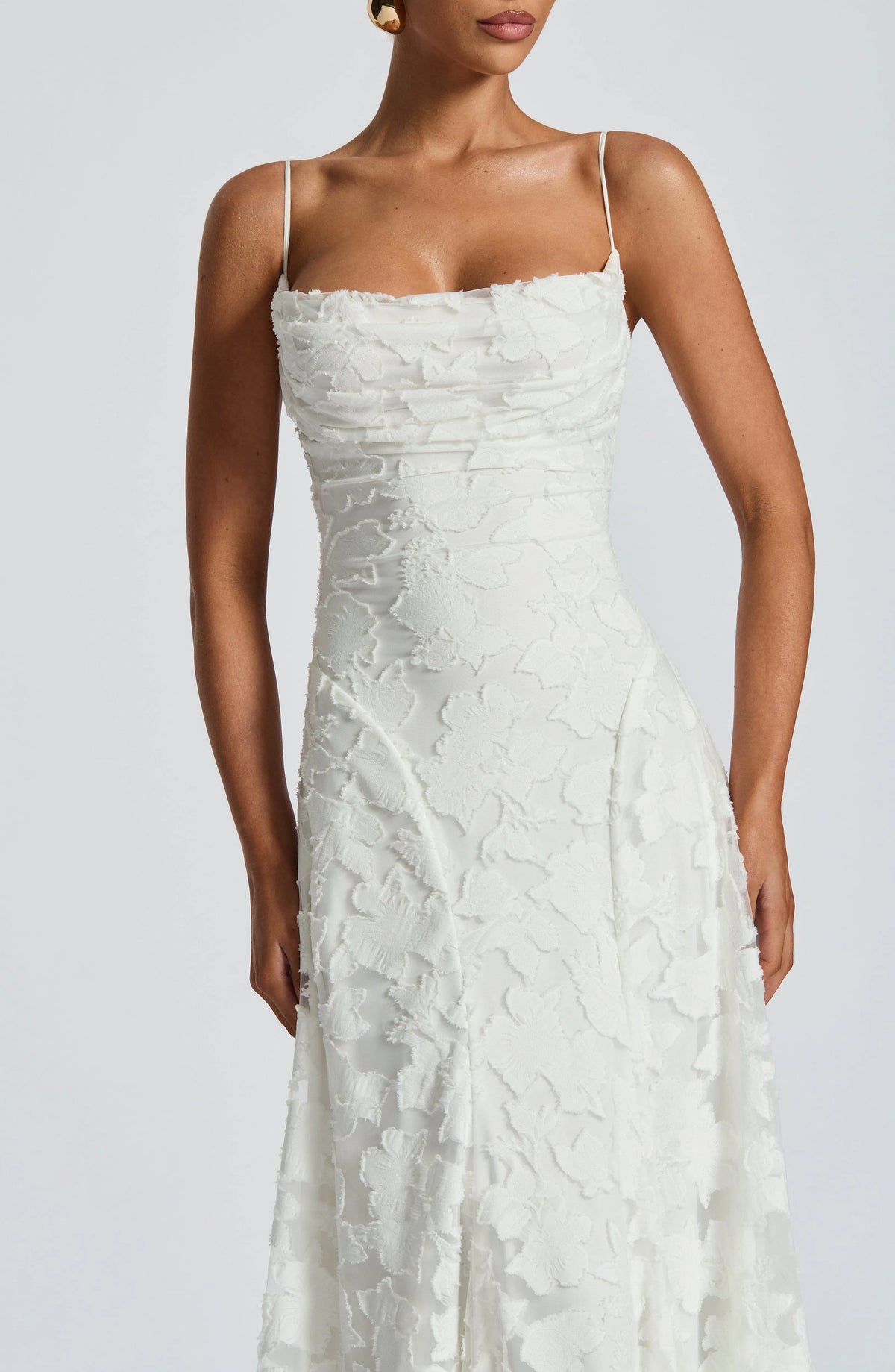 Women's Plaid Voile Dress with Lace-Up Back