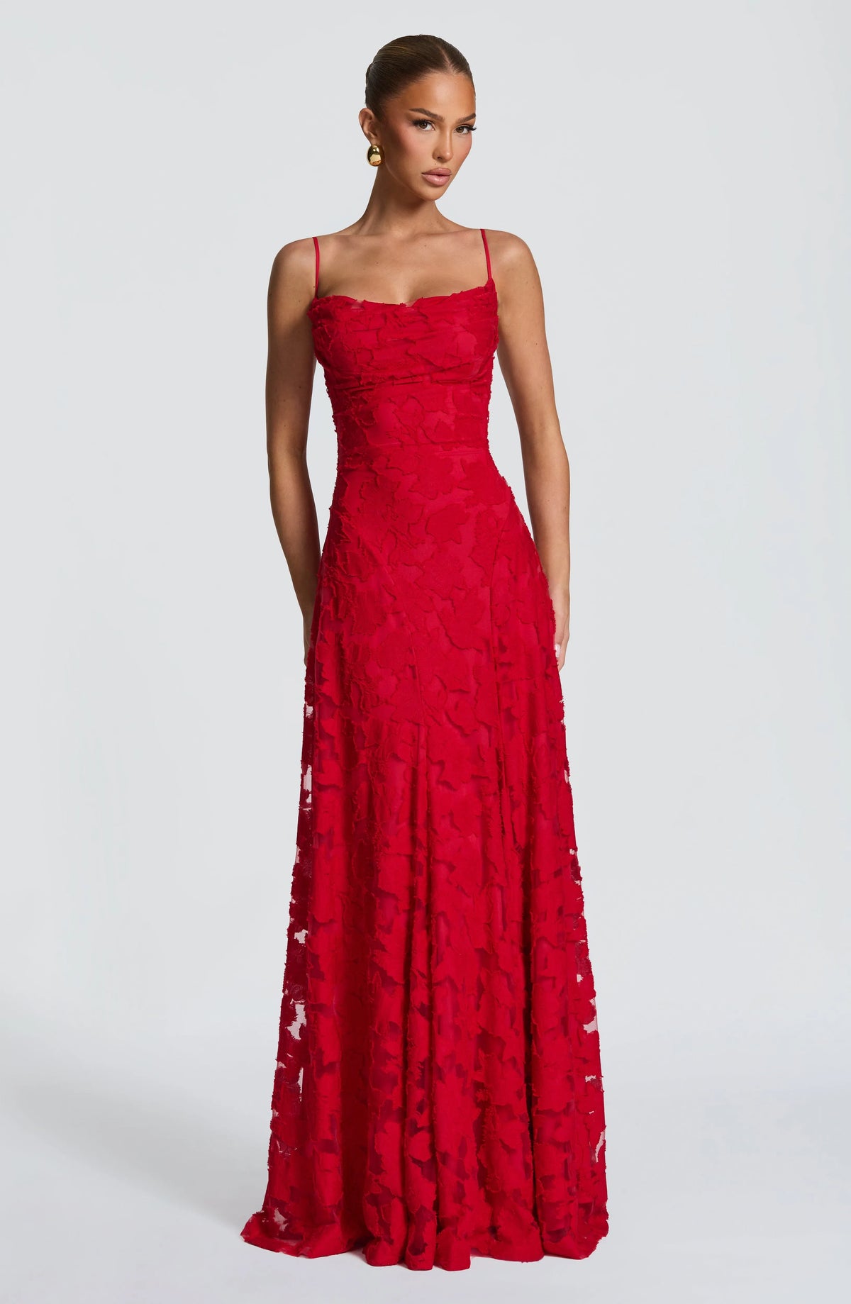 Women's Plaid Voile Dress with Lace-Up Back