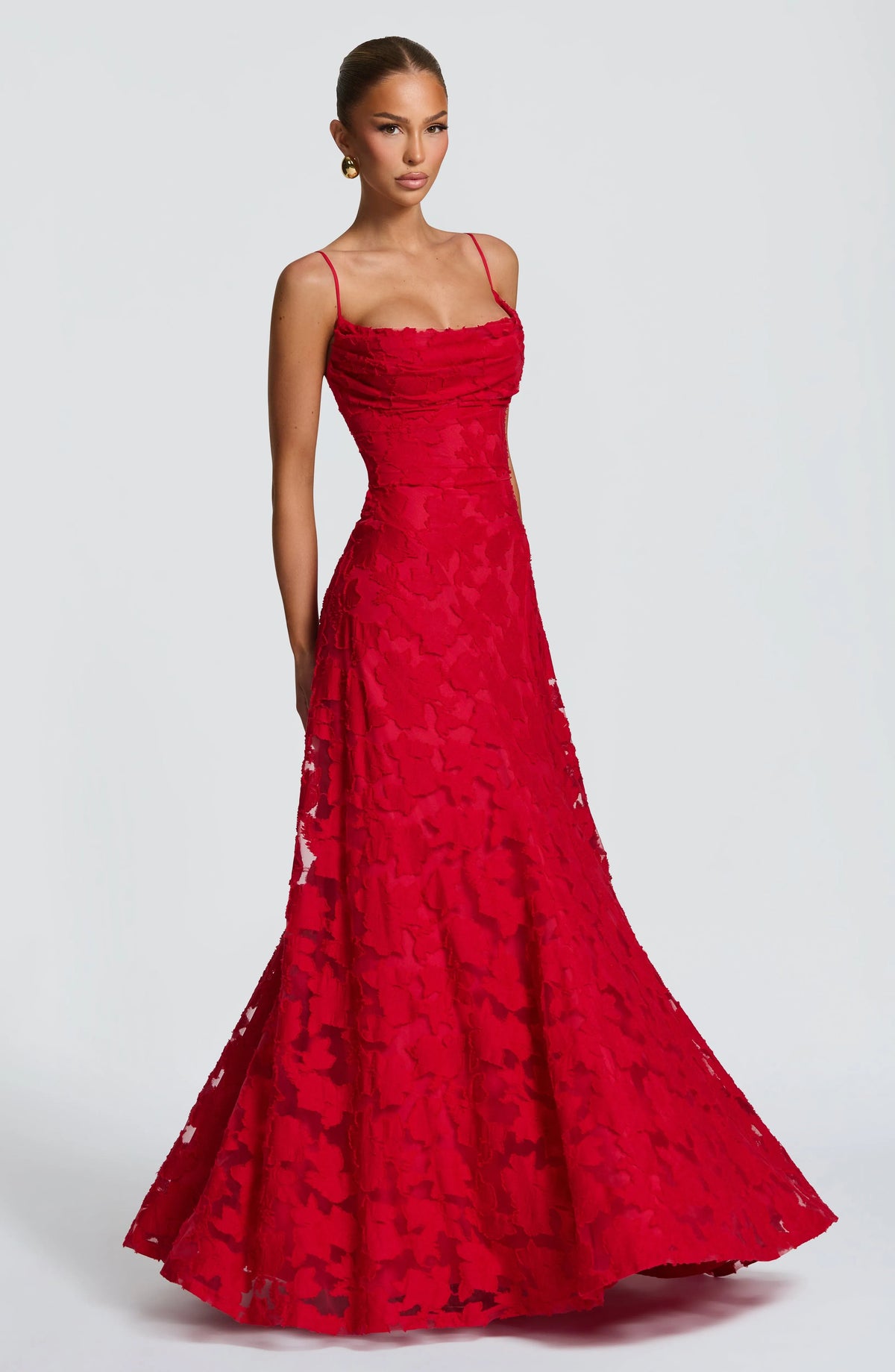 Women's Plaid Voile Dress with Lace-Up Back