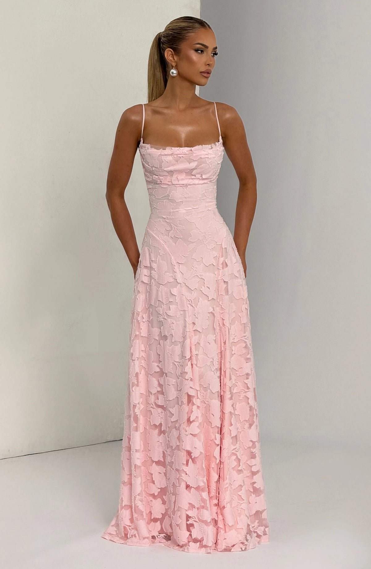 Women's Plaid Voile Dress with Lace-Up Back