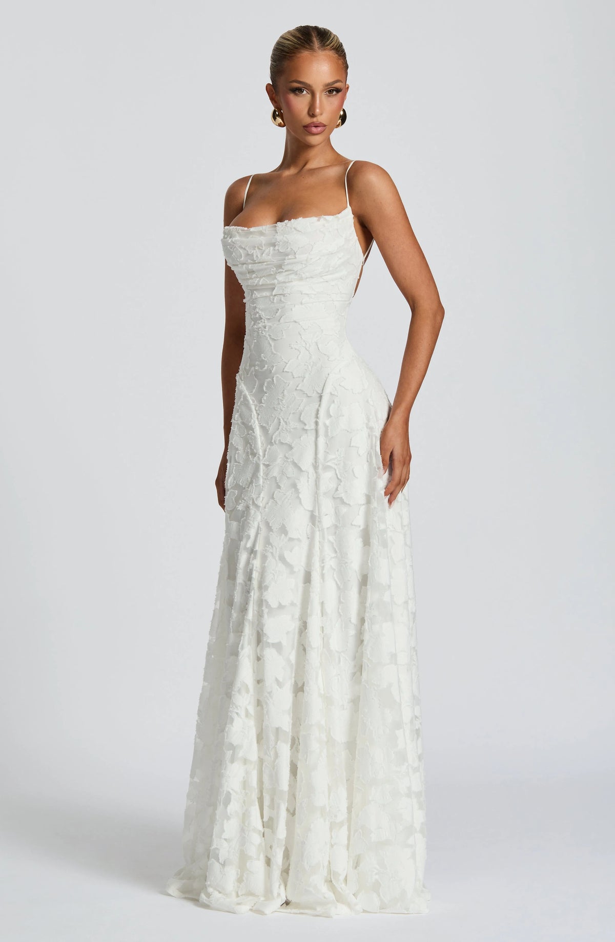 Women's Plaid Voile Dress with Lace-Up Back