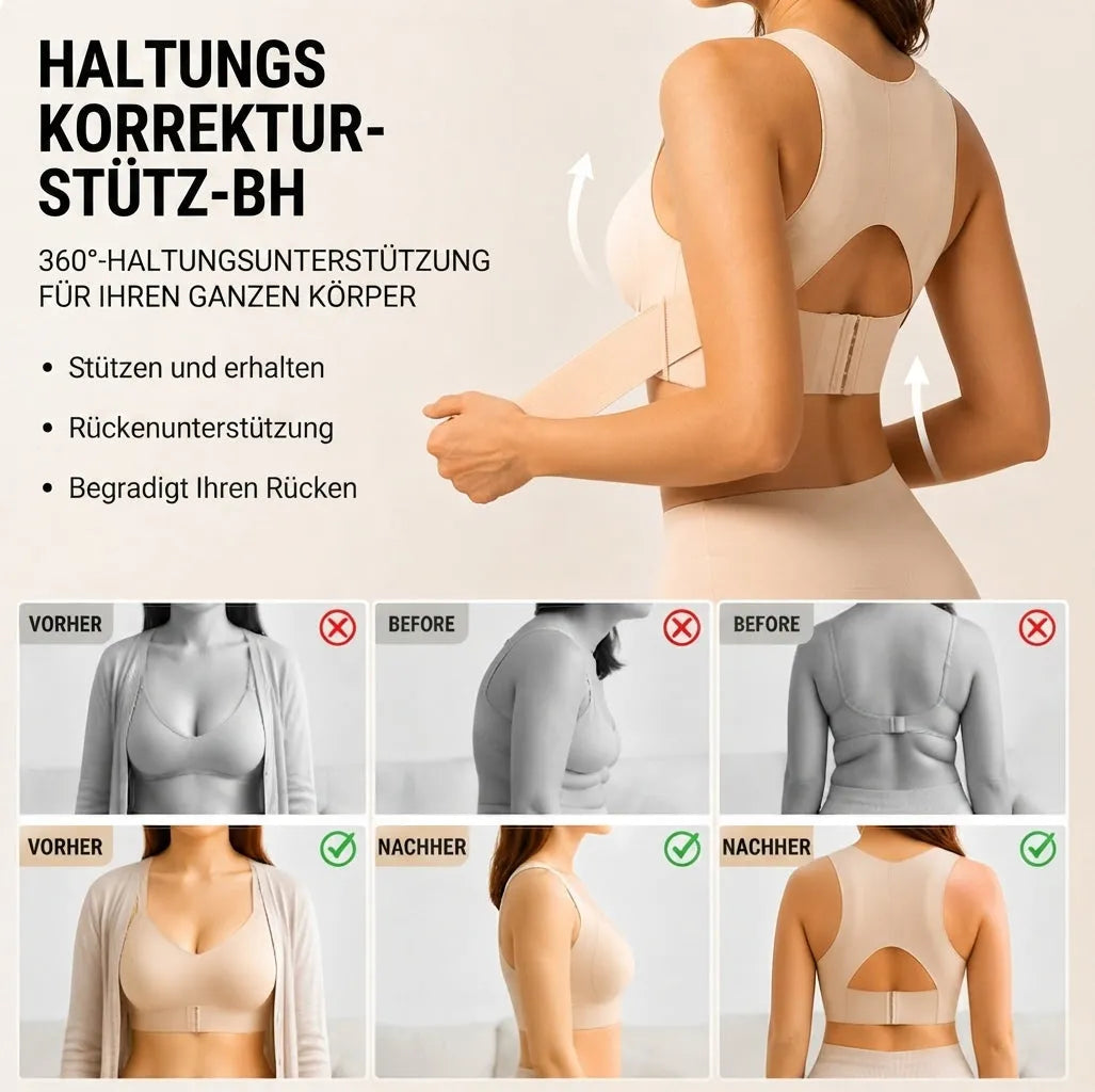 Women's Posture Support Bra with Front Closure