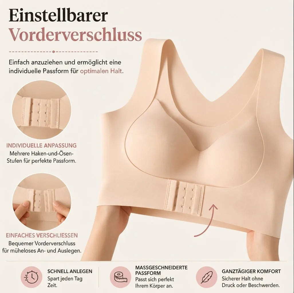 Women's Posture Support Bra with Front Closure