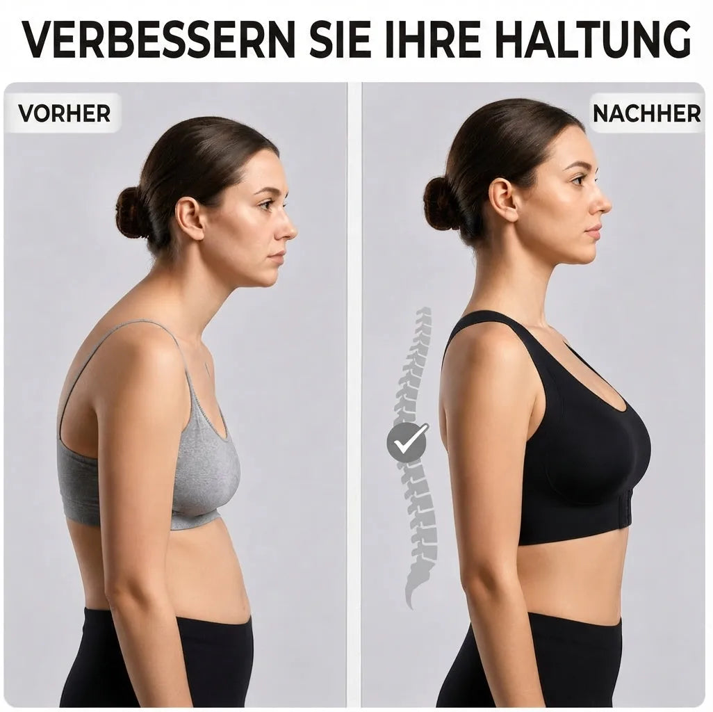 Women's Posture Support Bra with Front Closure