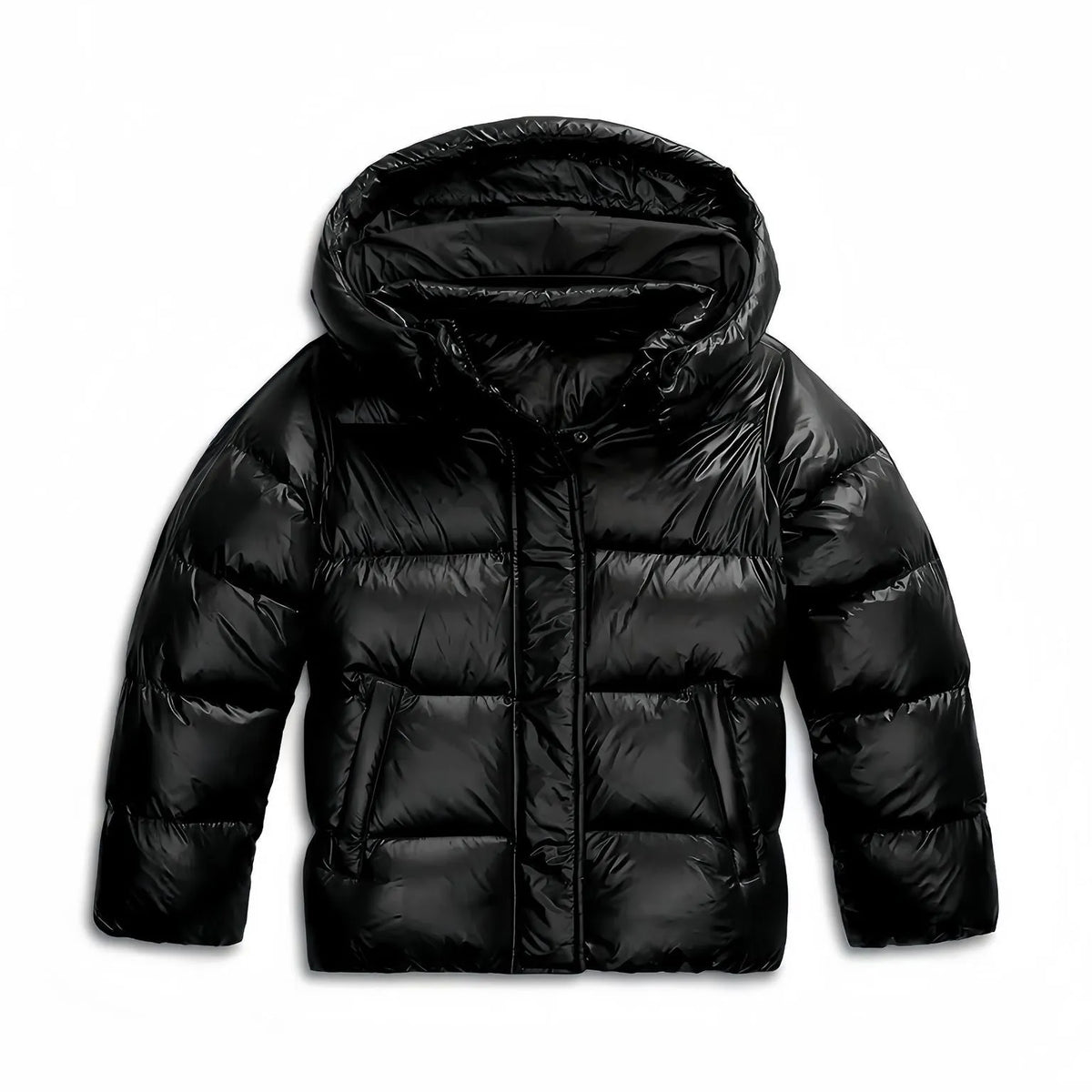 Women's Quilted Winter Coat with Fixed Hood