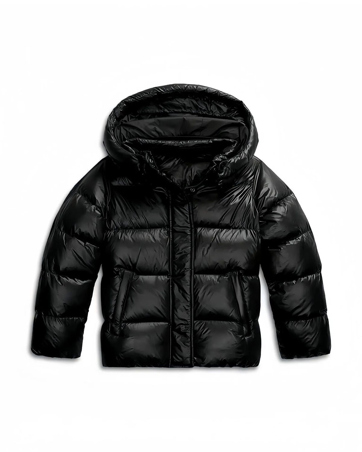 Women's Quilted Winter Coat with Fixed Hood