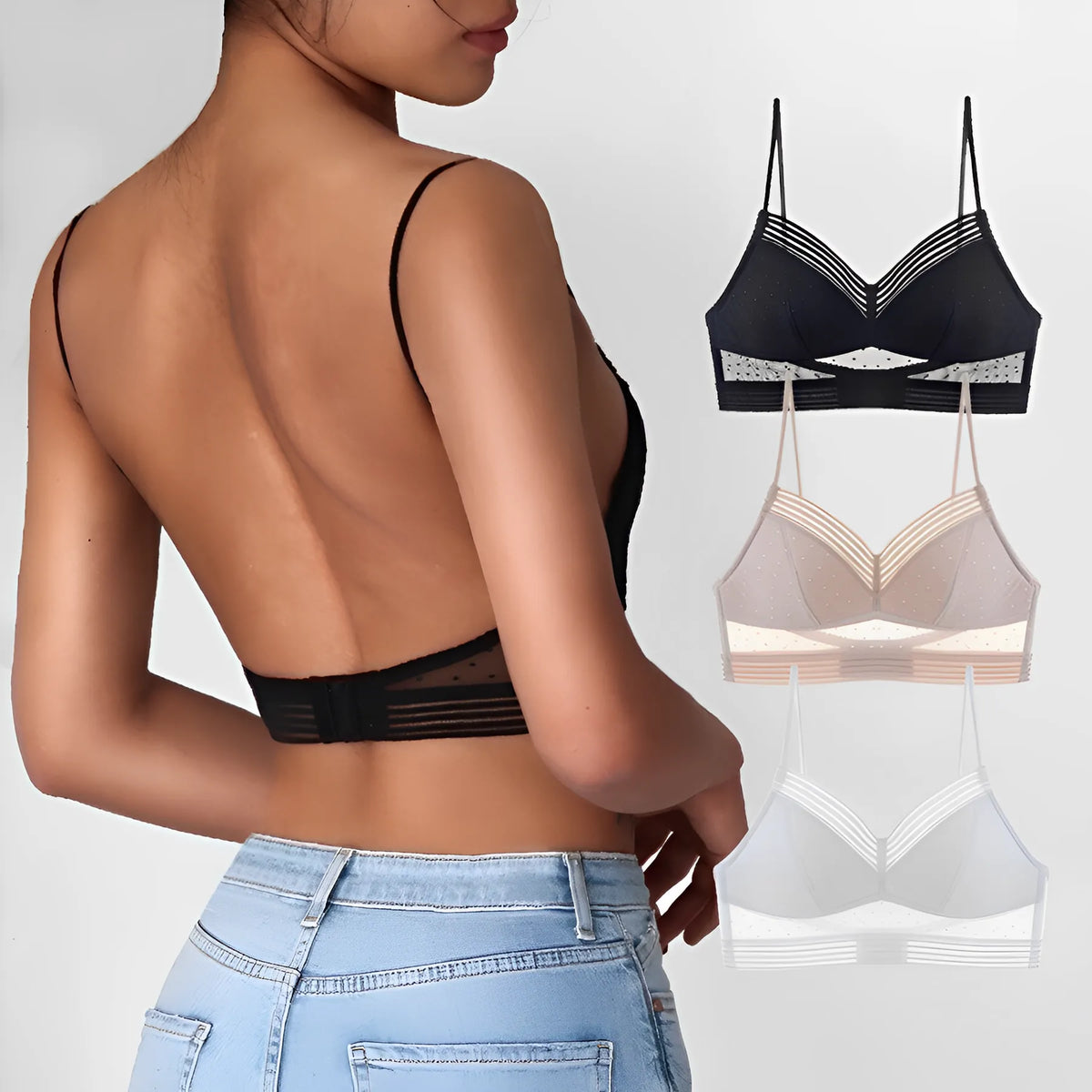 Women's Seamless Lace Bralette Bra