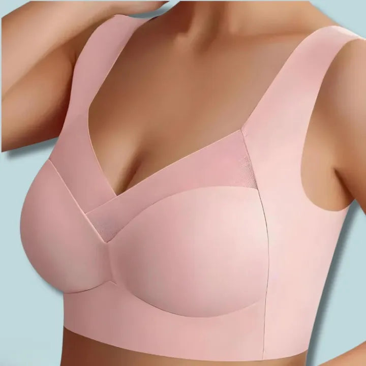 Women's Seamless Strapless Bra with Breathable Fabric