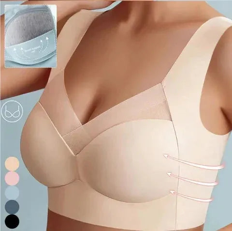 Women's Seamless Wirefree Bra with Breathable Support