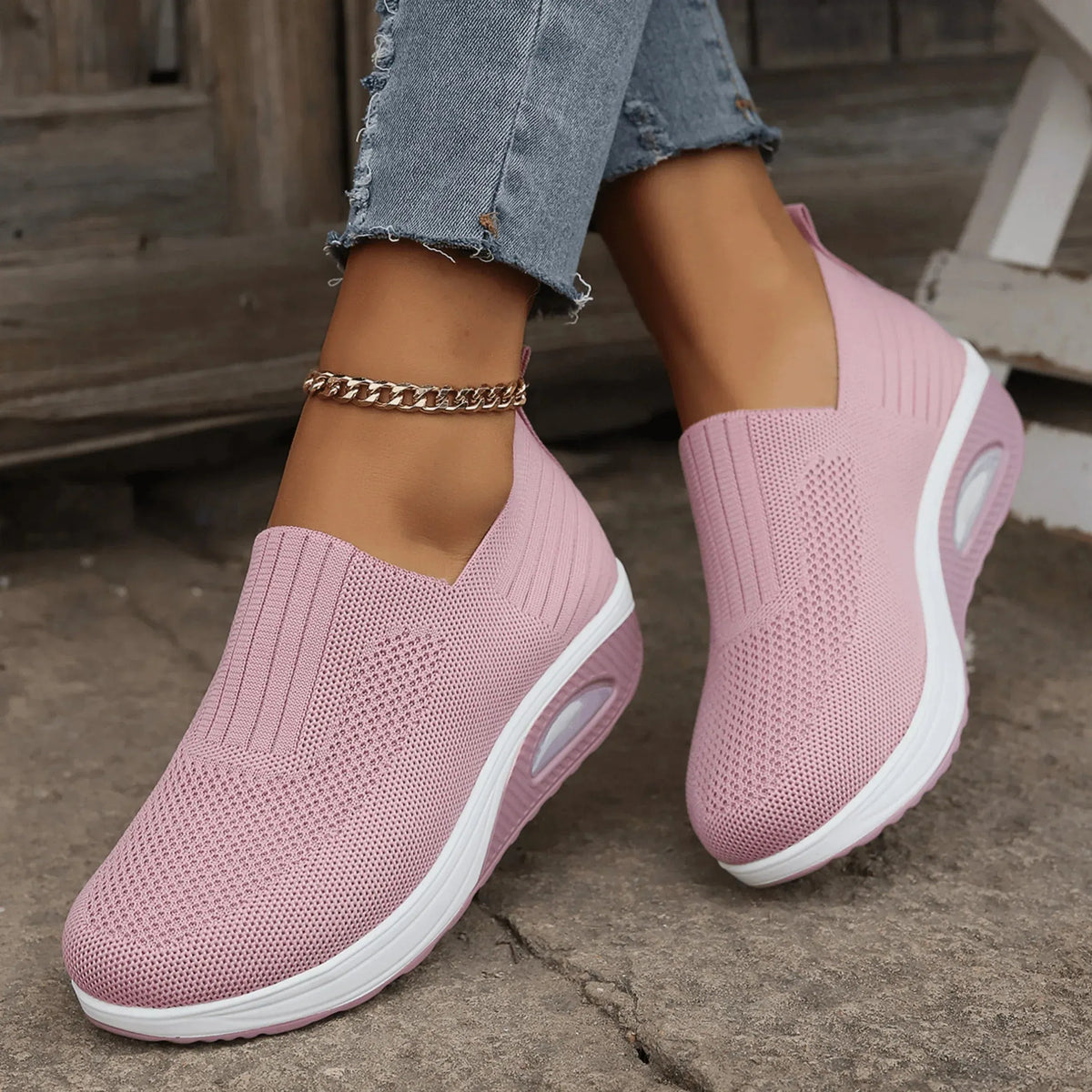 Women's Slip-On Breathable Lightweight Sneakers