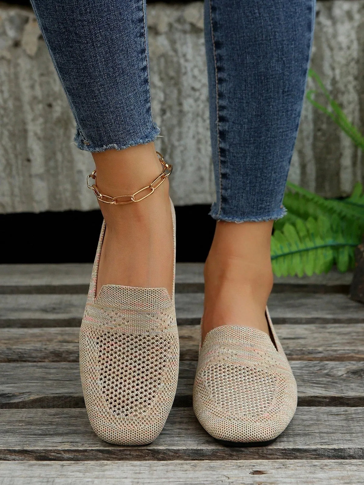 Women's Slip-On Mesh Sneakers with Cushioned Insole