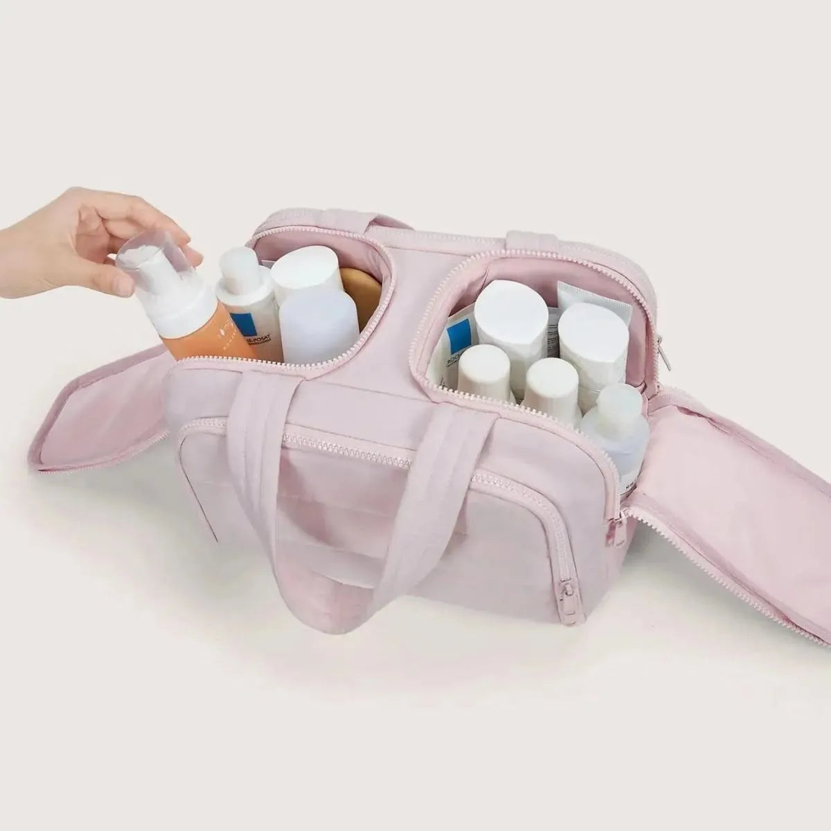 Women's Smart Travel Toiletry Bag with Waterproof Compartments