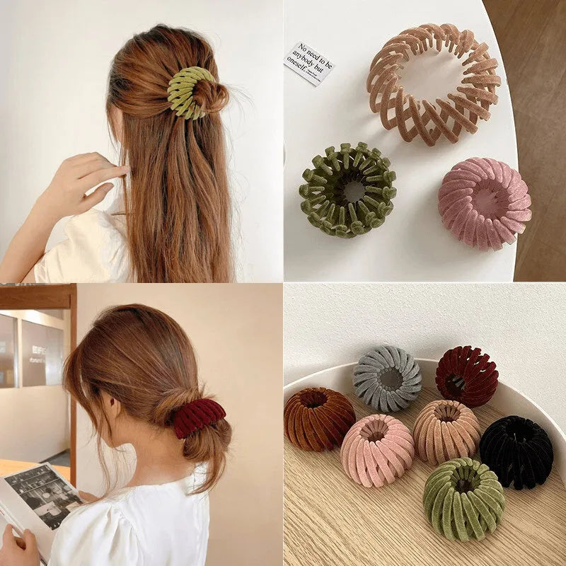 Women's Twist-and-Snap Hair Clip for Secure Hold