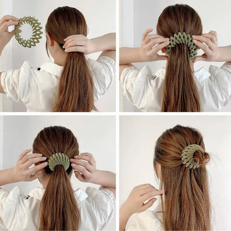 Women's Twist-and-Snap Hair Clip for Secure Hold