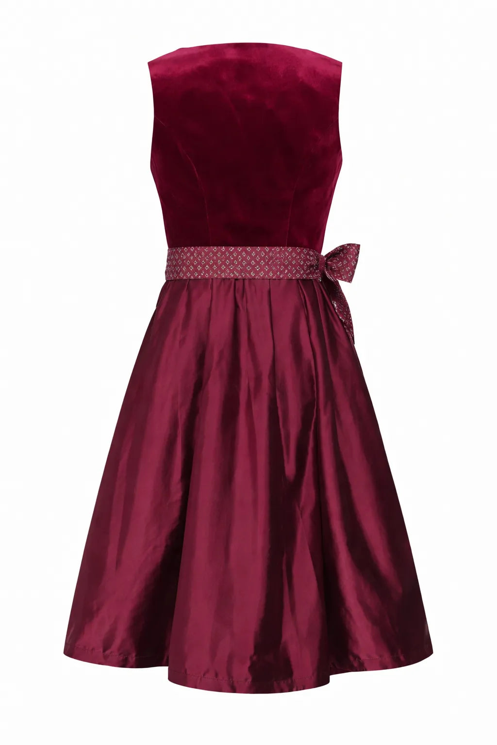 Women's Velvet Corset Dirndl Set with Apron