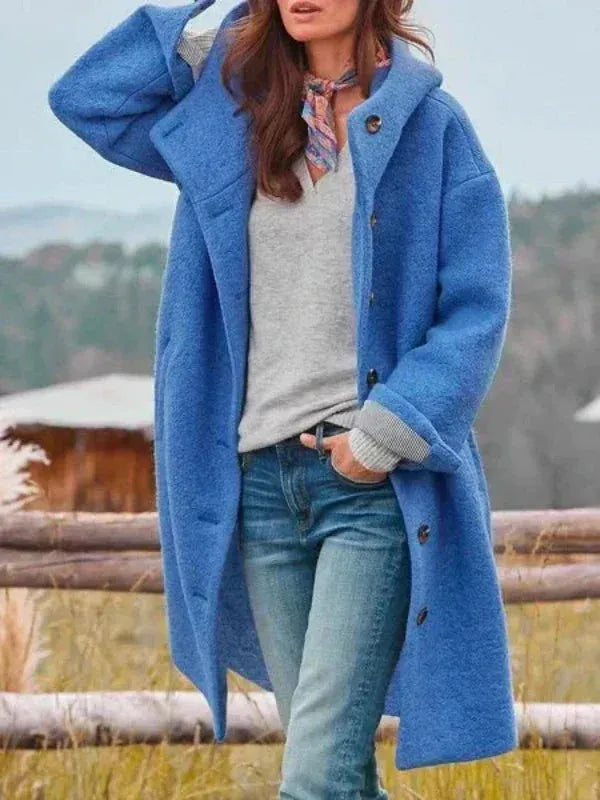 Women's Warm Winter Coat with Pockets