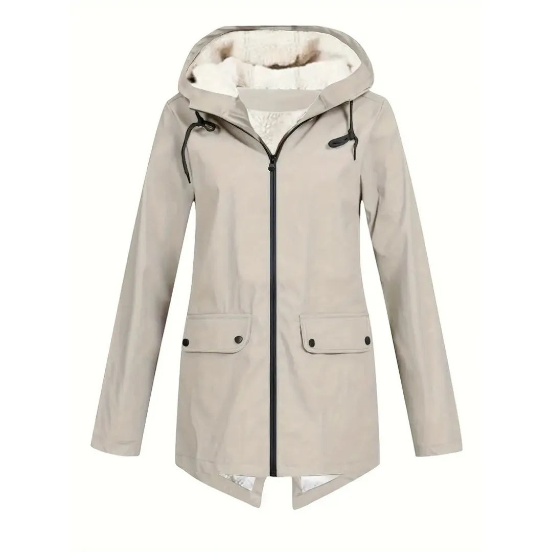 Women's Waterproof Fleece Lined Jacket with Hood