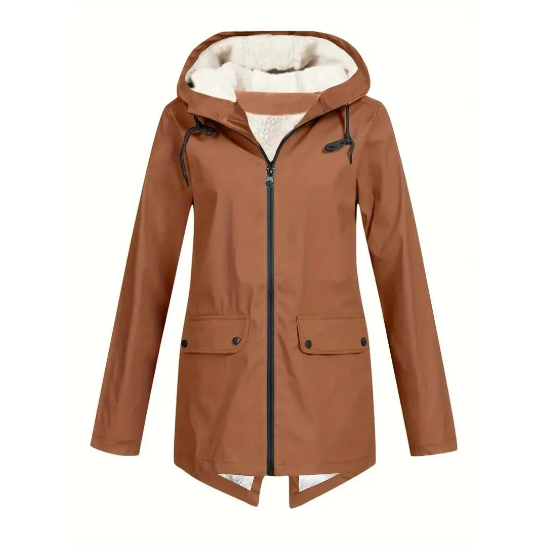 Women's Waterproof Fleece Lined Jacket with Hood