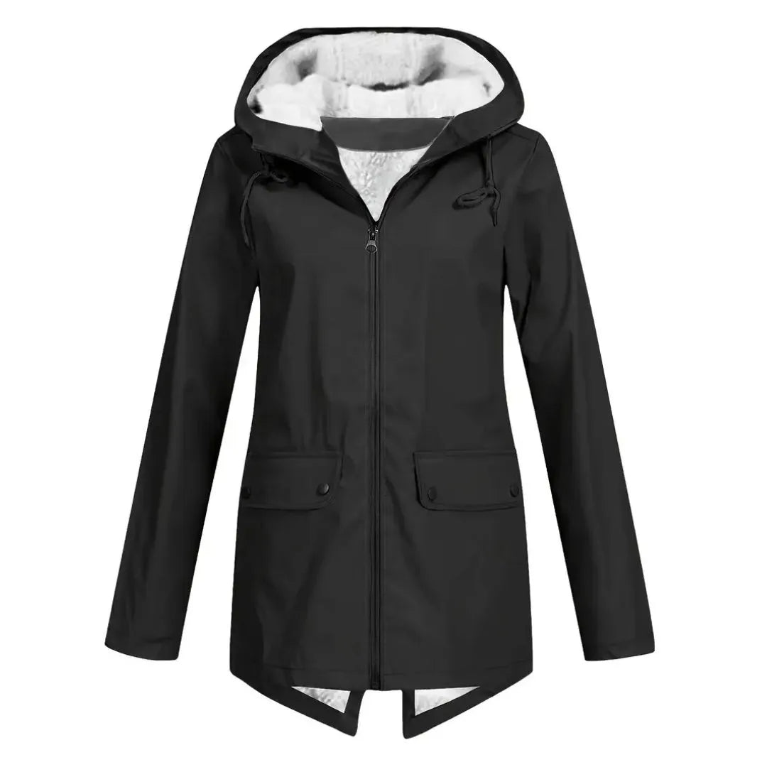 Women's Waterproof Fleece Lined Jacket with Hood