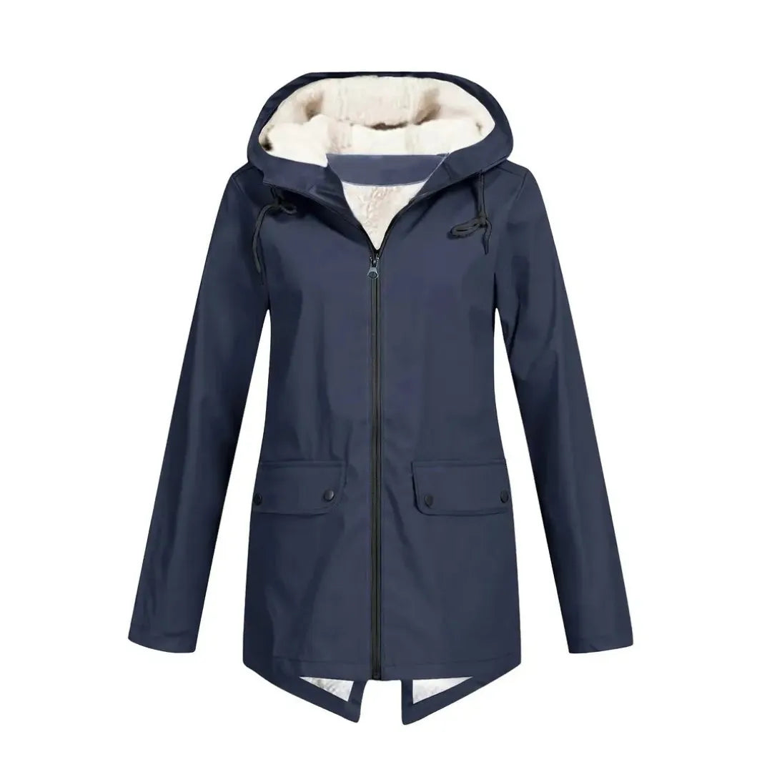 Women's Waterproof Fleece Lined Jacket with Hood