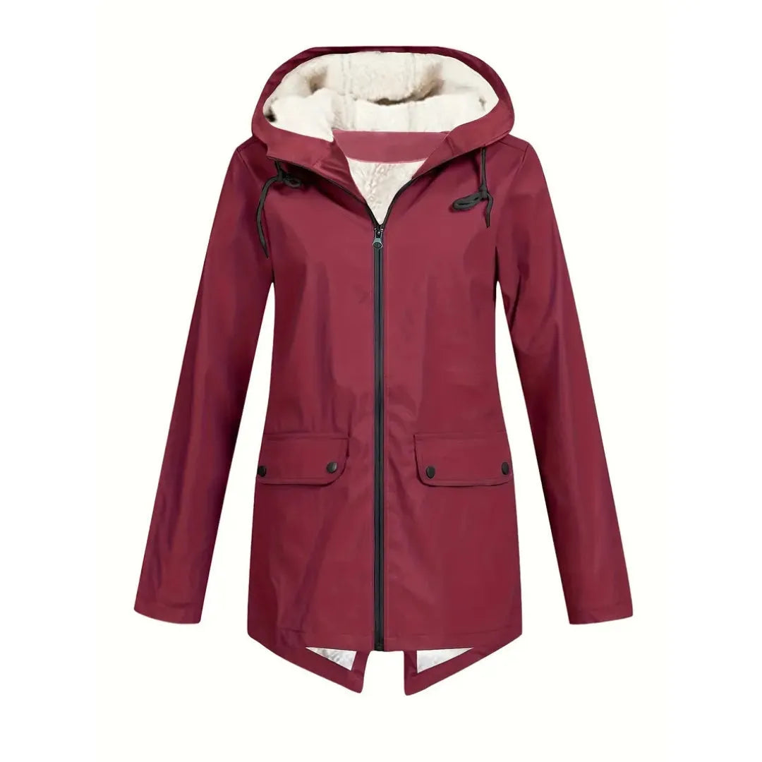 Women's Waterproof Fleece Lined Jacket with Hood