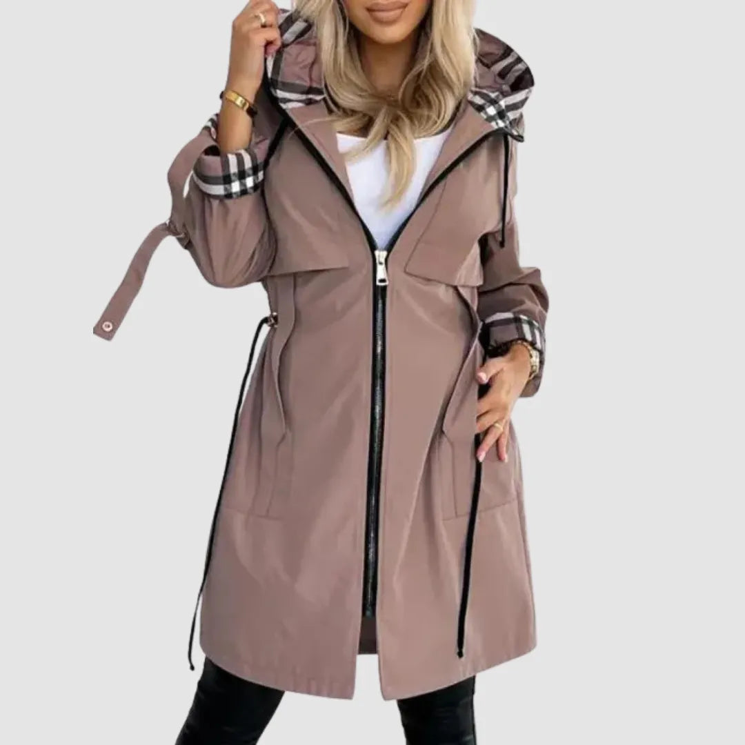 Women's Waterproof Raincoat with Slim Fit