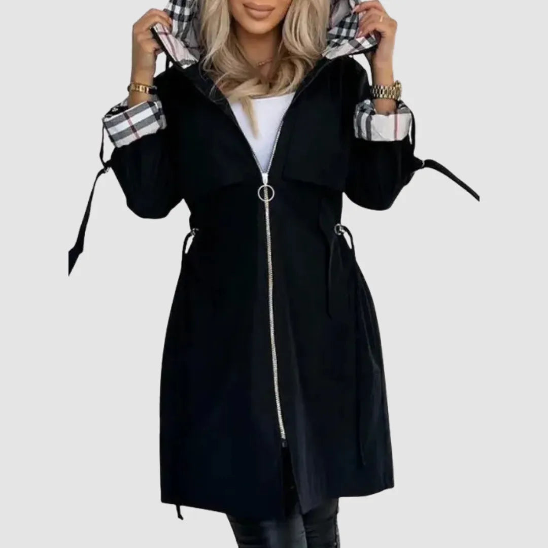 Women's Waterproof Raincoat with Slim Fit