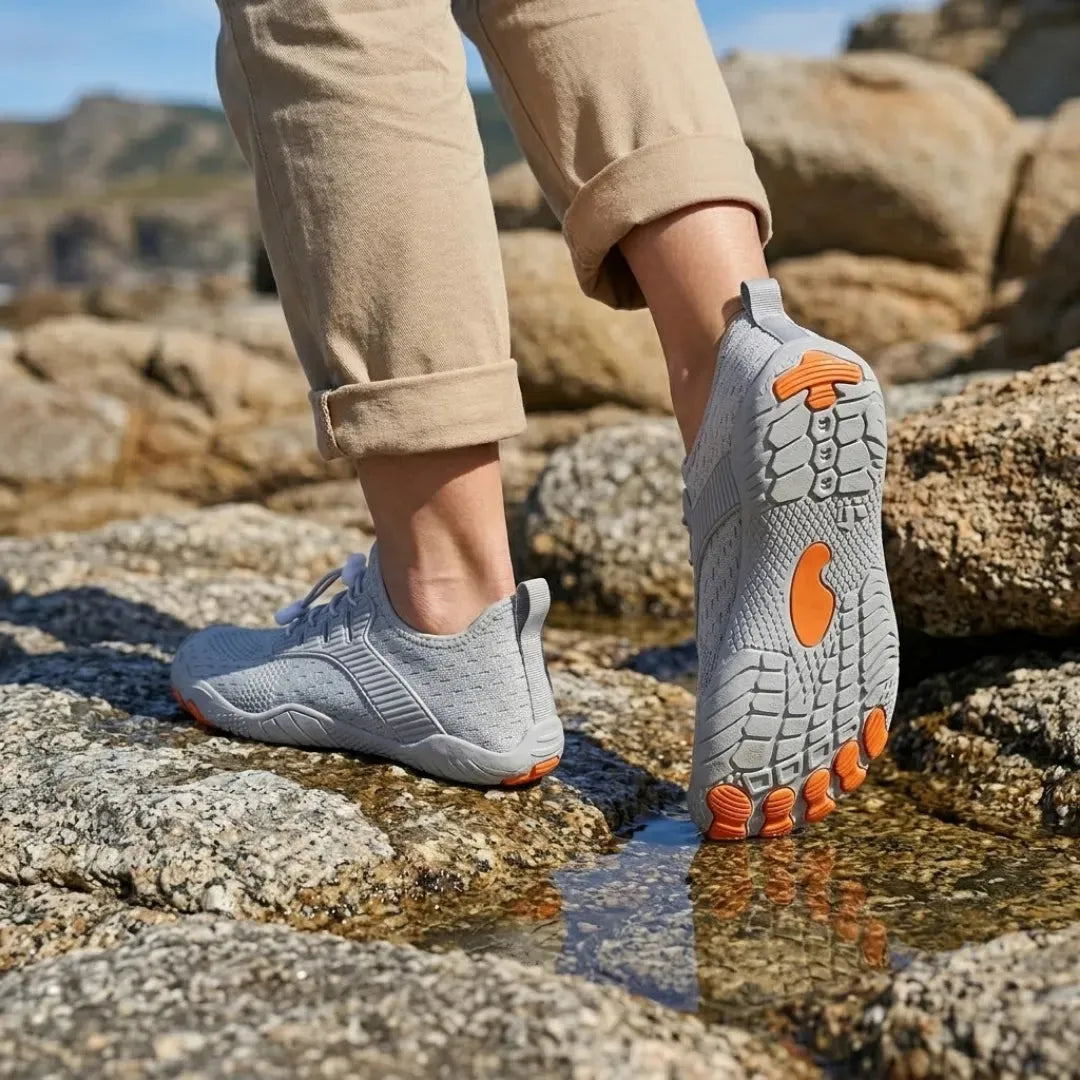Women's Wide Toe Box Barefoot Sneakers with Flexible Sole